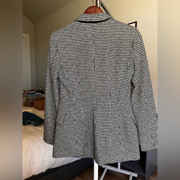 Tailored wool houndstood blazer Bimba&Lola black white ✨✨✨ - Picture 2 of 8